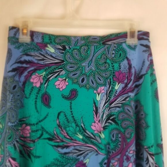 JACLYN SMITH FLORAL PAISLEY ELASTIC WAISTBAND SKIRT. SZ S. - Picture 5 of 12